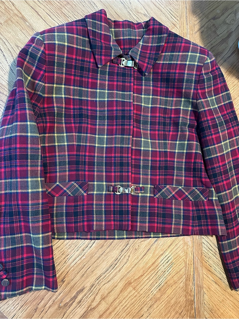 Burberry Red Tartan Jacket - Picture 2 of 8